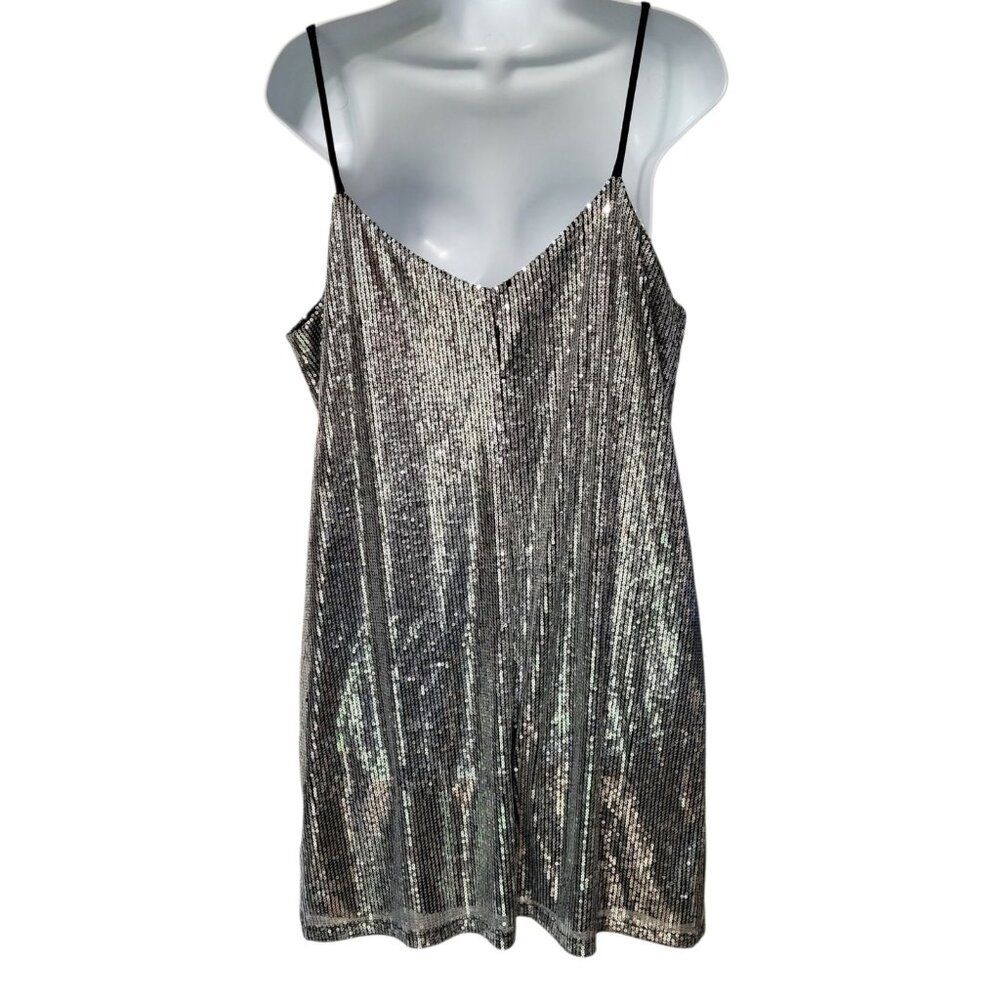 Wild Fable Sequin sleeveless mini party dress L Bling Sparkly Swiftie Y2K - Picture 5 of 12